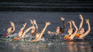 Famous Isarnixen performing at a customer event organised by the event agency Servicebroker GmbH in Munich, Germany