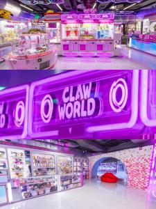 The Claw World branded machines at Claw World in Chinatown
