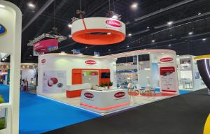 Award-winning exhibition stand built by Pixelmate Exhibition Co., Ltd. showcasing expertise in large-scale energy sector trade shows.