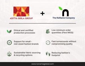 NoName and Aditya Birla Group Collaboration Unlocks Certified Sustainable Fabrics