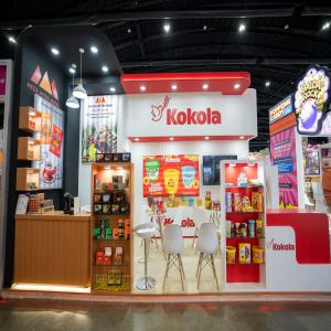 Premium exhibition booth built by Pixelmate Exhibition Co., Ltd. for the hotel and catering industry at IMPACT Bangkok.