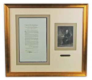 Thomas Jefferson (as Secretary of State) signed copy of a foundational congressional act from March 2, 1791, part of the Bank Bill of 1791 establishing the First Bank of the United States. ($40,000+)