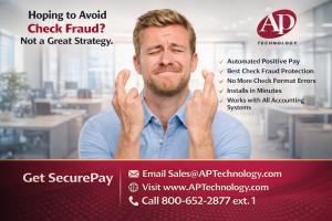 SecurePay Advantage is the easiest way to protect your check payments by sending Positive Pay check data to your bank. Recommended by top U.S. banks for stopping check fraud, SecurePay Advantage typically takes less than 15-minutes to install, ​and it can