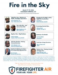 Fire in the Air Instructors 2026