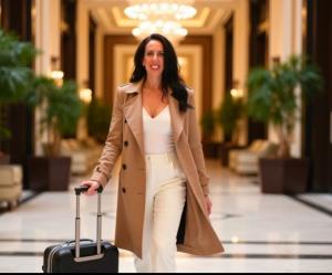 Dr. Cali Estes in a Los Angeles hotel