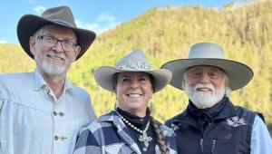Photo of Michael Martin Murphey, Karla K. Morton and Alan Birkelbach - Winners of 2026 Western Heritage Award, Music - Original Western Composition