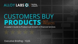 Cover page from the Alloy Labs Executive Briefing on Product-led growth