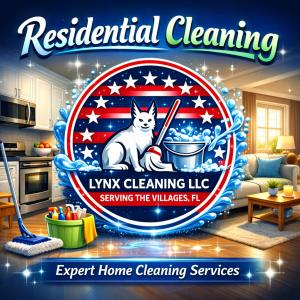 Residential cleaning services in The Villages, FL by Lynx Cleaning LLC featuring professional kitchen and living room home cleaning with detailed surface care and expert house cleaning across Sumter County Florida.