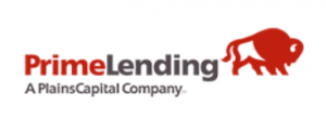 PrimeLending logo featuring red buffalo icon and “A PlainsCapital Company” branding.