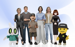 A selection of Perxona Avatars ranging From Mascots to Human-like