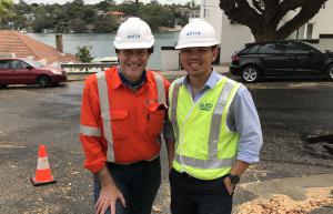 Chuck Hansen, CEO & Founder, Electro Scan Inc. and Jerry Sunarho, Senior Engineer, Sydney Water.