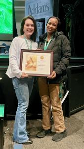 Meaza Eyasu holds UMF | PerfectCLEAN National Education Hygiene Specialist Excellence Award