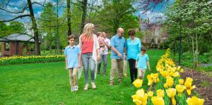 Woodland, formal, perennial, herb, rose and trial gardens surround a stunning mansion on Kingwood Center's 47 acres -- once a wealthy industrialist's estate -- in Mansfield, Ohio.