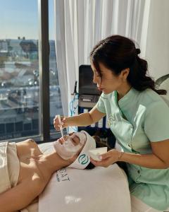 Medical-grade facial treatment performed at Bogat Aesthetics & Wellness clinic.