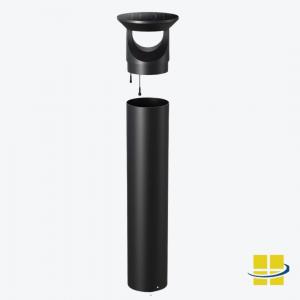 SECU 3w Solar-Powered Security Bollard Light (Bollard Head & Sleeve)