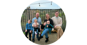 Oxi Fresh franchisees Rick and Robin Collinwood pose with their family.