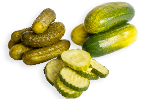 Three types of Snap-O-Razzo pickles, hydro-cooled cucumbers stay cold from harvest through cold-cure brining to preserve crisp texture, fresh flavor, and higher pickle quality.