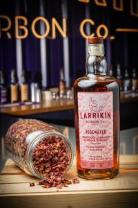 Bourbon, made from fresh rose petals