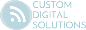 Custom Digital Solutions logo, a digital marketing agency focused on SEO, paid media, and measurable growth strategies.