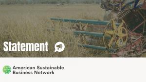 ASBN 2026 Farm Bill Markup Statement showing field being farmed