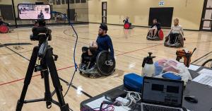 Behind the scenes of a grass roots wheelchair rugby live stream