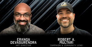 Portrait composite of Eranga Devasurendra and Robert A. Multari, joining Metal Ninja Studios to support Concept to Comic™ Stage 2 IP Incubation.