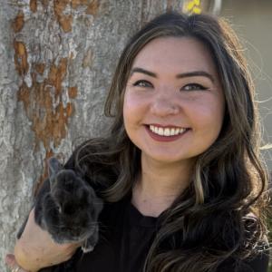 Dr. Kayla Mochizuki at her practice of in home pet euthanasia in Costa Mesa and surrounding areas