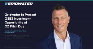 President and Executive Chairman of Gridwater presents Gridwater as an inbestment opportunity
