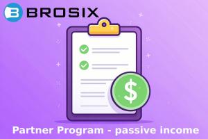 Brosix Partner Program illustration showing how software recommendations can generate recurring passive income for consultants and advisors.