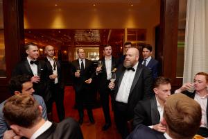 Austin Wright, CEO MDKeller and co-founder of Shepherd's toasts the opening of the new store in Dallas.