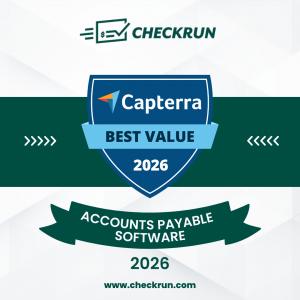 Checkrun, the payment issuance platform built for QuickBooks Online users, today announced it has been recognized as the “Best Value” software by Capterra and the “Most Recommended” software by Software Advice in the Accounts Payable Software category for