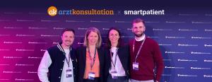Von links: Jan Zeggel (artzkonsultation), Ulrike Laube (Laube Consulting), Ira von Arnim (smartpatient CCO), Sebastian Seibold (smartpatient Head Growth), beim 2026 Health.Tech Global Summit in Basel