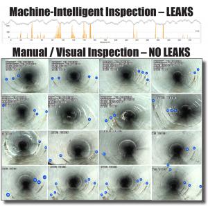 Machine vs. Manual CCTV inspection of CIPP pinhole leaks.