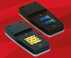 handCASE with or without battery compartments (4xAA or 2x9V)