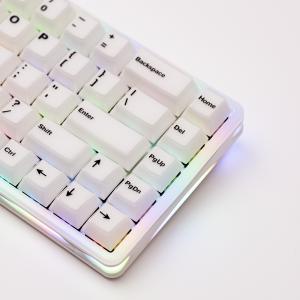 Verve68 HE with PC & ABS Misty Keycaps and PC Transparent Top