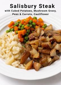 Salisbury Steak with Cubed Potatoes