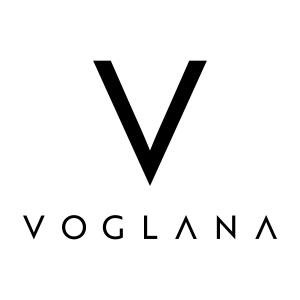 Voglana logo — premium modern wall clock and table clock brand