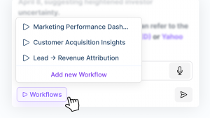 AI Workflow creation flow