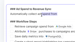 AI Workflows are driven by editable, code-free text documents