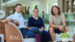 Nicolas Caullery, Marine Henry and Jennifer McShane Bary announcing the RaceX partnership