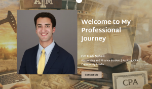 Hadi Suheil, Texas A&M Mays Business School accounting and finance student focused on leadership and finance