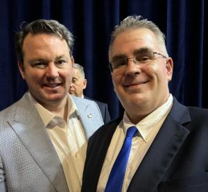 TRUMP RALLY - March 9, 2024 - Stan Fitzgerald Backstage with Burt Jones