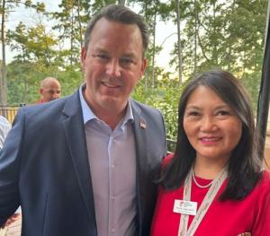 VFAF's Seanie Zappendorf with Burt Jones