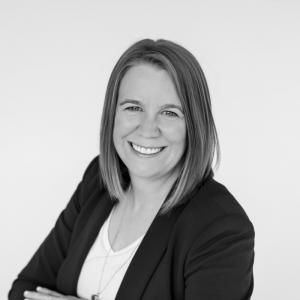 A smiling female executive