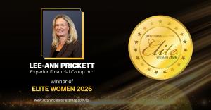 Website badge graphic that shows Lee-Ann Prickett as winner of the Elite Woman 2026