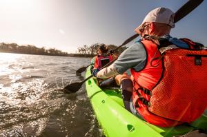 Paddlers in the middle of Adrenalin Quest Adventure Race
