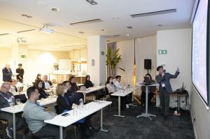 A seminar session in Startup Korea Bridge at MWC 2026