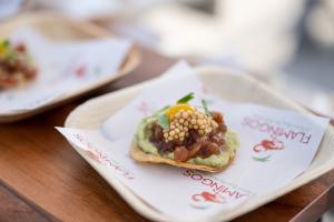 Chef-prepared tasting bite served at Taste of Key West in Key West, Florida.