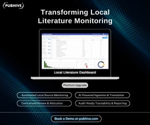 PubHive modernizes local literature monitoring with automation, governance, and scalable global coverage.