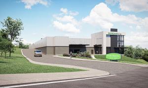 A rendering of a self storage project in San Antonio, TX
